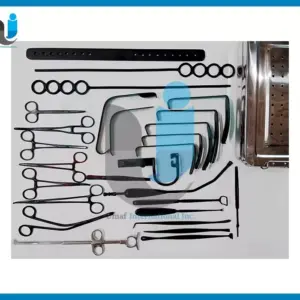 Tonsillectomy 27 Pcs and Adenoidectomy Set Reusable Instruments Set Blaack Coate