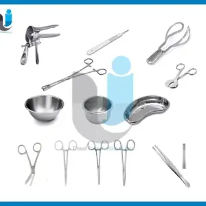 BASIC Delivery set Surgical Intsruments gynecology physiology surgery set 17Pcs